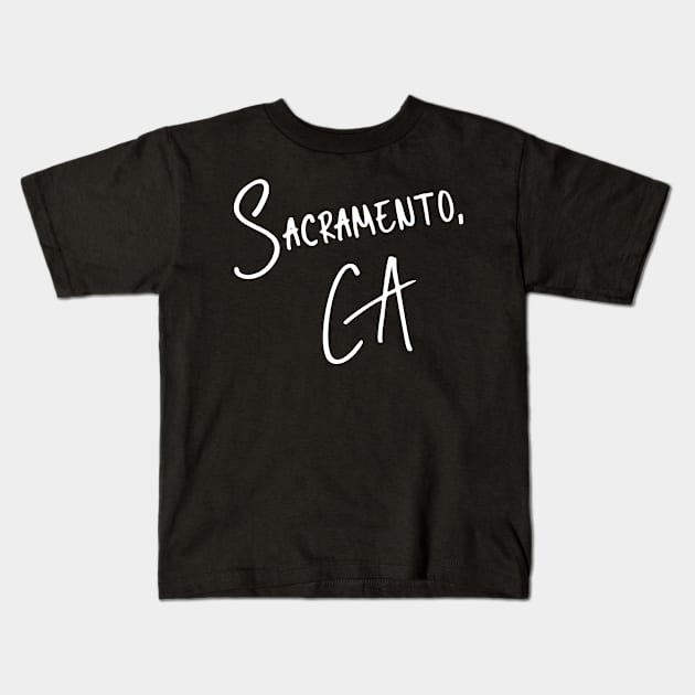Sacramento California Kids T-Shirt by helloshirts